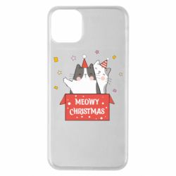 Чехол для iPhone 11 Pro Max Meowy Christmas ( present box ) - PrintSalon