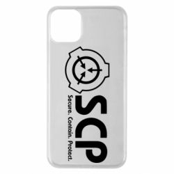 Чохол для iPhone 11 Pro Max SCP logo text - PrintSalon