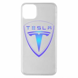 Чехол для iPhone 11 Pro Max Tesla logo gradient - PrintSalon