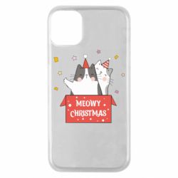 Чехол для iPhone 11 Pro Meowy Christmas ( present box ) - PrintSalon
