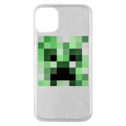 Чехол для iPhone 11 Pro Minecraft minimalist Creeper - PrintSalon