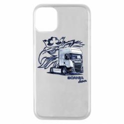 Чехол для iPhone 11 Pro Scania watercolor art - PrintSalon