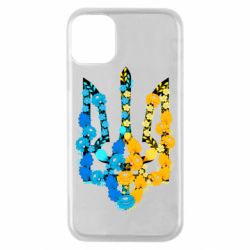 Чохол для iPhone 11 Pro Тризуб квіти Україна - PrintSalon