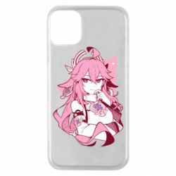 Чехол для iPhone 11 Pro Yae Miko portrait - PrintSalon