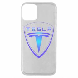 Чехол для iPhone 11 Tesla logo gradient - PrintSalon