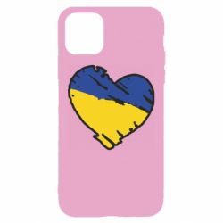 Чехол для iPhone 11 Украина сердце с царапинами - PrintSalon
