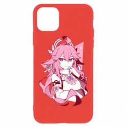 Чехол для iPhone 11 Yae Miko portrait - PrintSalon