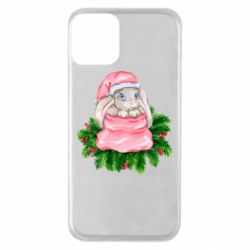 Чехол для iPhone 11 Заяц Новогодний - PrintSalon
