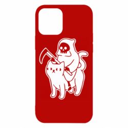 Чохол для iPhone 12 Death and cat - PrintSalon