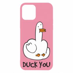 Чехол для iPhone 12 Duck you - PrintSalon