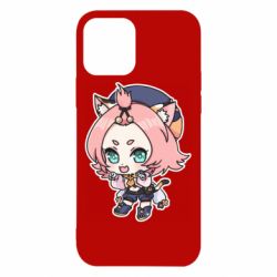 Чехол для iPhone 12 Genshin Impact chibi Diona - PrintSalon
