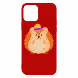 Чехол для iPhone 12 Little hedgehog in a hat - PrintSalon