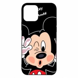 Чехол для iPhone 12 Mickey Kiss - PrintSalon