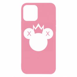 Чехол для iPhone 12 Mickey with a crown - PrintSalon