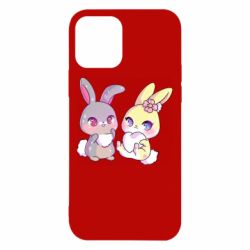 Чехол для iPhone 12 Rabbits In Love - PrintSalon