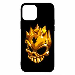 Чехол для iPhone 12 Standoff - Gold Skull - PrintSalon