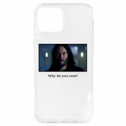 Чехол для iPhone 12 Why do you cum? - PrintSalon
