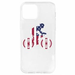 Чехол для iPhone 12 American cyclist - PrintSalon