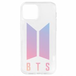 Чехол для iPhone 12 BTS gradient logo - PrintSalon