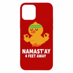 Чехол для iPhone 12 Duck Namast'ay Away - PrintSalon