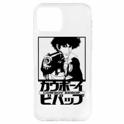 Чехол для iPhone 12 Ковбой Бибоп с ружьем - PrintSalon