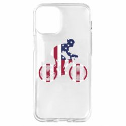 Чехол для iPhone 12 mini American cyclist - PrintSalon