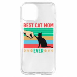Чехол для iPhone 12 mini Best cat mom ever - PrintSalon