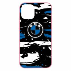 Чехол для iPhone 12 mini BMW logo and art background - PrintSalon