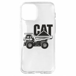 Чехол для iPhone 12 mini CAT logo and truck - PrintSalon