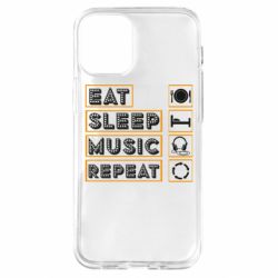 Чехол для iPhone 12 mini Eat sleep dj repeat. - PrintSalon