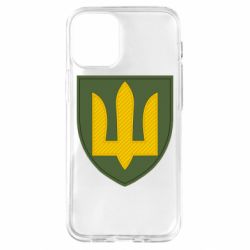 Чехол для iPhone 12 mini Емблема сухопутних військ України ЗСУ