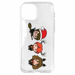 Чохол для iPhone 12 mini Гаррі Поттер та друзі новорічні - PrintSalon