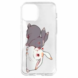 Чехол для iPhone 12 mini Кролики Вэй и Лань - PrintSalon