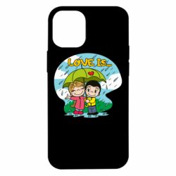 Чехол для iPhone 12 mini Love is ... in the rain - PrintSalon