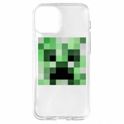 Чехол для iPhone 12 mini Minecraft minimalist Creeper - PrintSalon