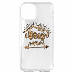 Чехол для iPhone 12 mini Mountains - Stay Wild - PrintSalon