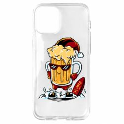Чехол для iPhone 12 mini New Year's beer - PrintSalon