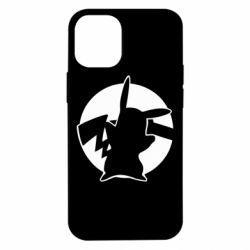 Чехол для iPhone 12 mini Pikachu silhouette - PrintSalon