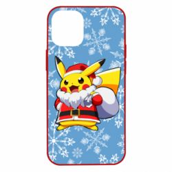 Чохол для iPhone 12 mini Santa Claus Pikachu - PrintSalon