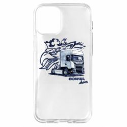 Чехол для iPhone 12 mini Scania watercolor art - PrintSalon