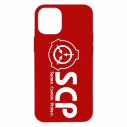 Чехол для iPhone 12 mini SCP logo text