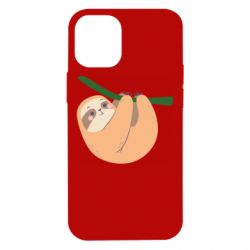 Чехол для iPhone 12 mini Sloth on a branch - PrintSalon