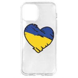 Чехол для iPhone 12 mini Украина сердце с царапинами - PrintSalon