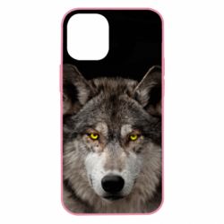 Чохол для iPhone 12 mini Wolf with yellow eyes - PrintSalon