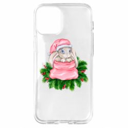 Чехол для iPhone 12 mini Заяц Новогодний - PrintSalon