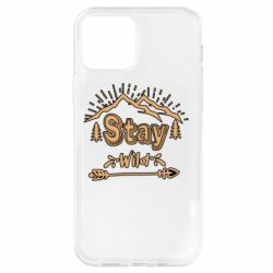 Чехол для iPhone 12 Mountains - Stay Wild - PrintSalon