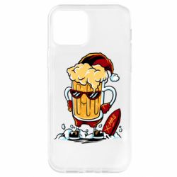 Чехол для iPhone 12 New Year's beer - PrintSalon