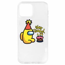 Чехол для iPhone 12 Pro Among Us Happy Birthday