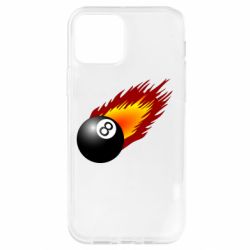 Чехол для iPhone 12 Pro Бильярдный шар в огне - PrintSalon