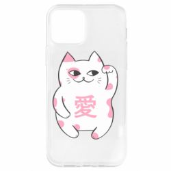 Чехол для iPhone 12 Pro Cat and hieroglyphs - PrintSalon